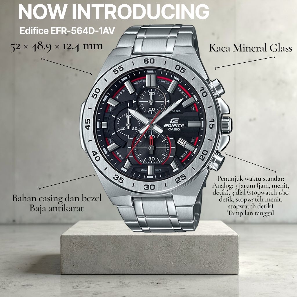 Jam Tangan Pria Edifice EFR-564D-1AV