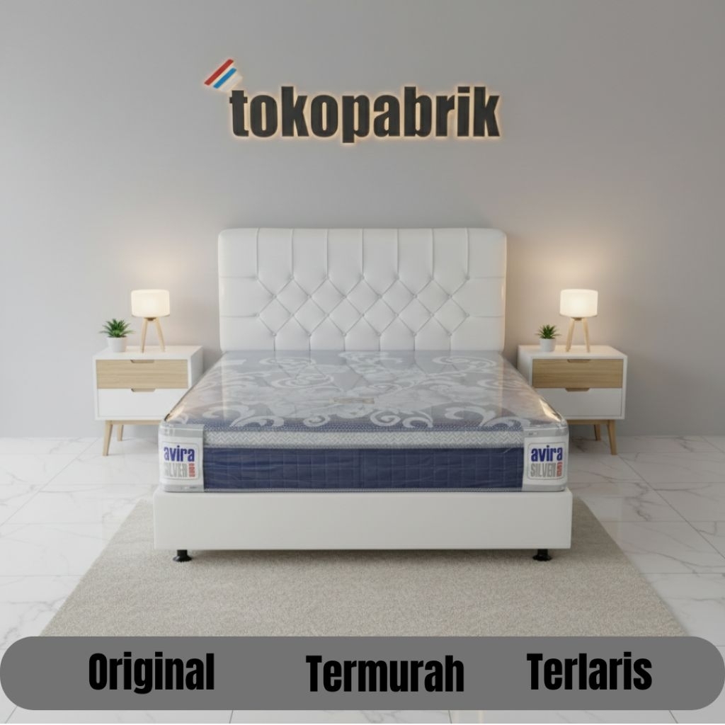 Kasur Springbed Plushtop - Spring bed Double Busa Bergaransi - Springbed Tebal 28cm Termurah Tegal B