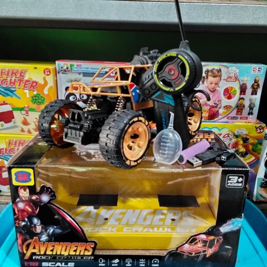 Mainan R/C ICJ Toys Avengers Alloy Material 40 MHz Model 1:18 Scale | No.SK668-10