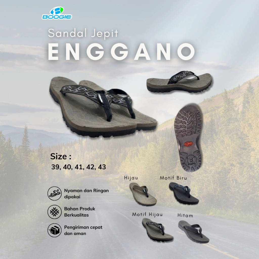 Sandal Jepit Boogie Enggano Asli - Sandal Boogie Enggano Jepit - Sandal Jepit Gunung Boogie Enggano