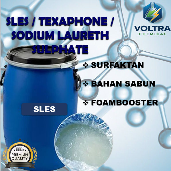 [VOLTRA]  SLES 170KG / TEXAFON / TEXAPON / N270 / SODIUM LAURETH SULPHATE 1 Drum 170Kg  Bahan Pembua