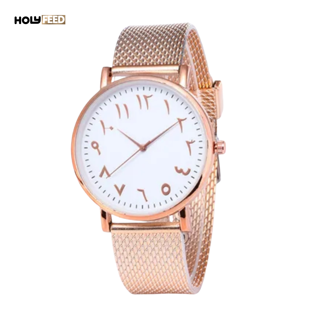 Jam Tangan Arab Pria Wanita Glossy Arabic Muslim Arabian Style