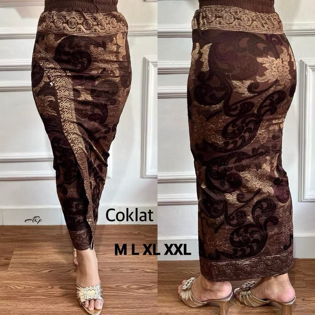 Kamen Jadi Katun Bordir Lasem motif Etnik pengkolan setelan kebaya wanita Bali ready size jumbo