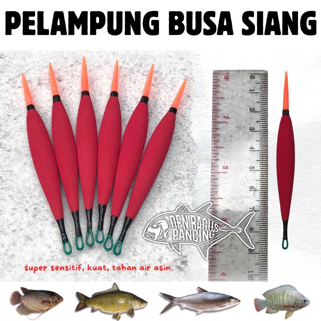Pelampung Pancing Busa Jarum Ikan Nila Bandeng Umpan Lumut Super Sensitif Warna Merah
