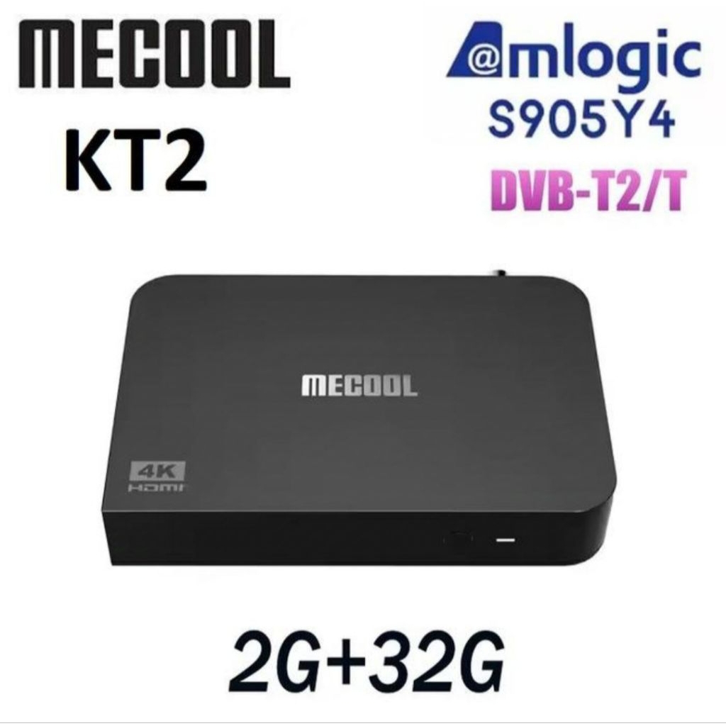 MECOOL KT2 - 4K Android TV DVB-T Hibrid Set Top Box - Netflix Certified