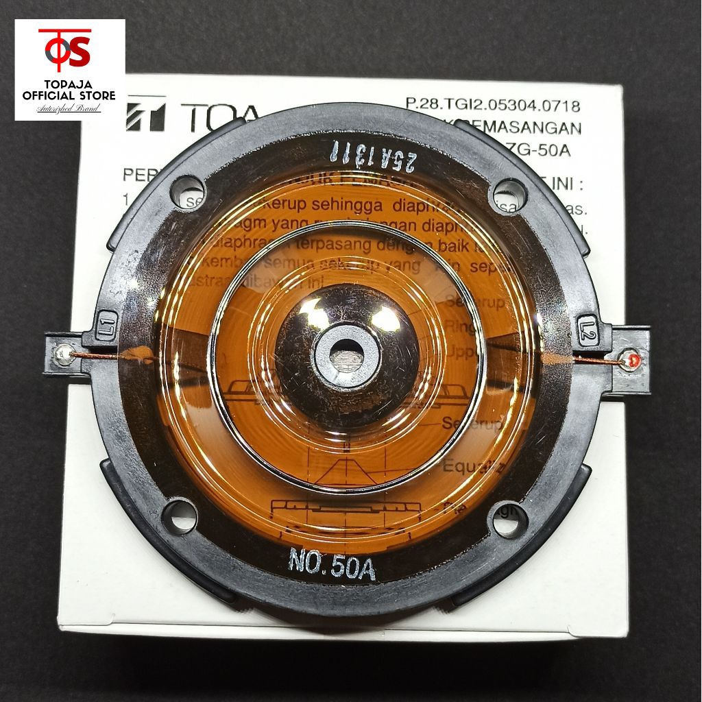 Spul corong BESAR TOA ZG-50A 60 WATT ASLI ORIGINAL - Corong TOA ZH-662D-AS - ZH-662MD-AS