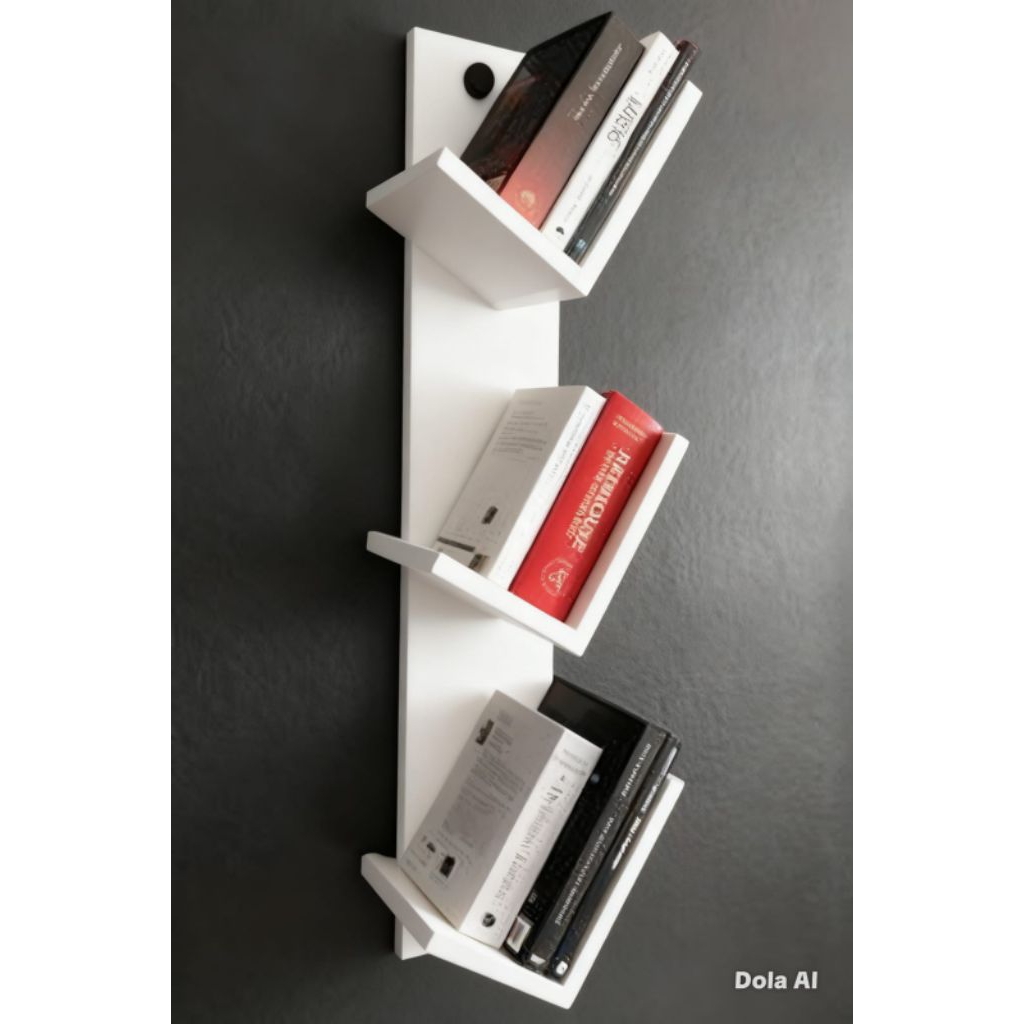Rak Buku Minimalis Tempel Dinding