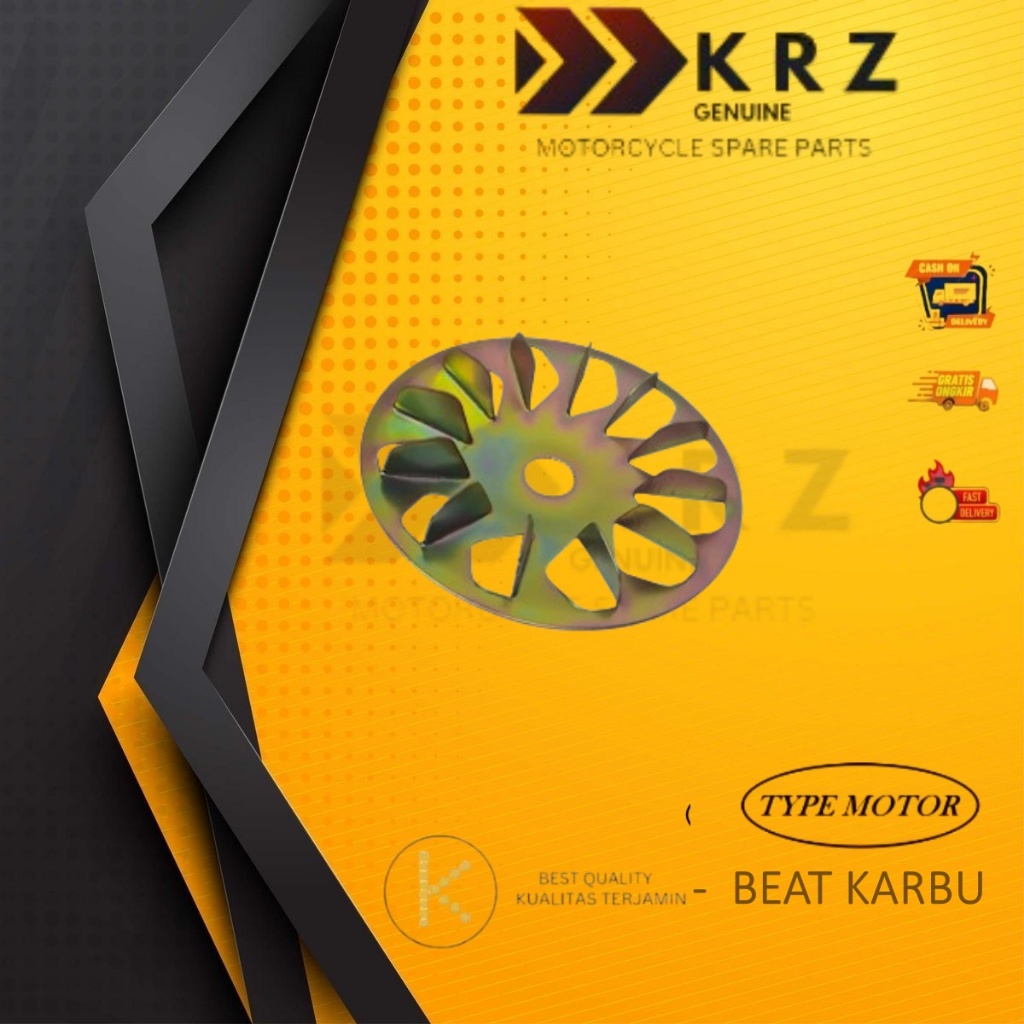 KRZ KIPAS PULLY DEPAN FACE DRIVE BEAT KARBU / SCOOPY KARBU //SPACY KARBU