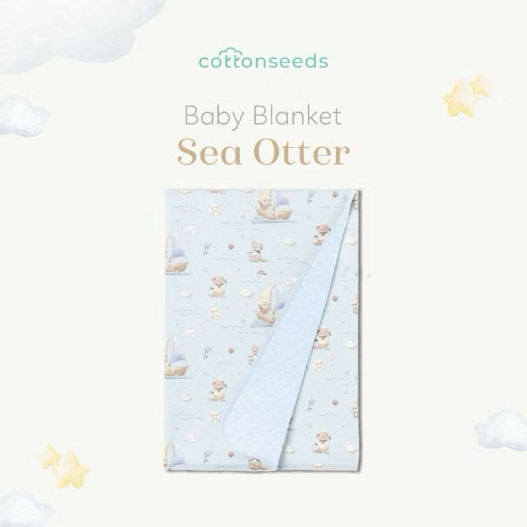 Cottonseeds Baby Blanket Sea Otter