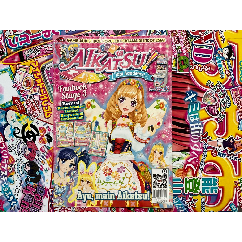 Aikatsu Fanbook Stage 3 Official With Cards Aurora Fantasy Set Iris Fairy Coord Original Majalah Asl