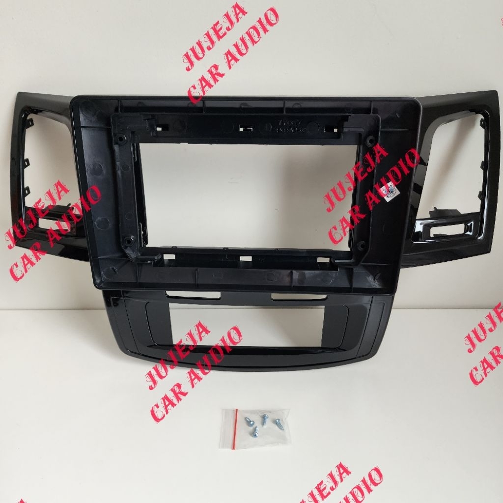 Frame head unit tv mobil android 10 inch mobil toyota fortuner 2007-2015