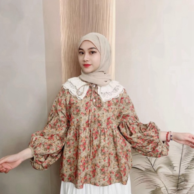 Kemeja Atasan Crop Sailor-Atasan Sailor Crop