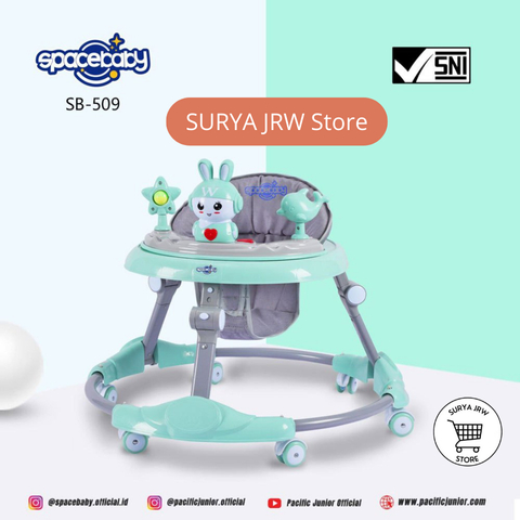 Baby Walker Space Baby by  PACIFIC SB 509 /Sepeda Jalan Bayi Space Baby  PACIFIC SB-509