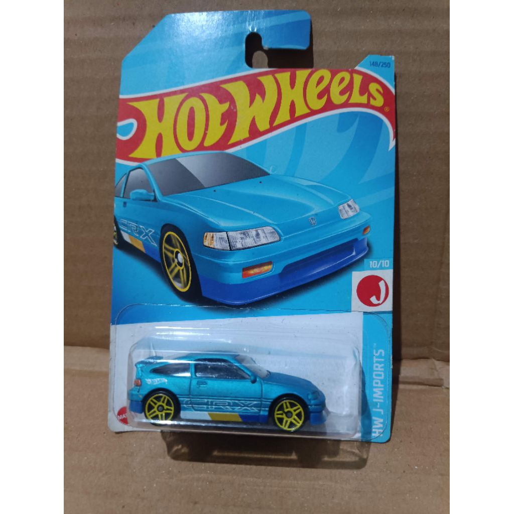 hotwheels honda crx biru