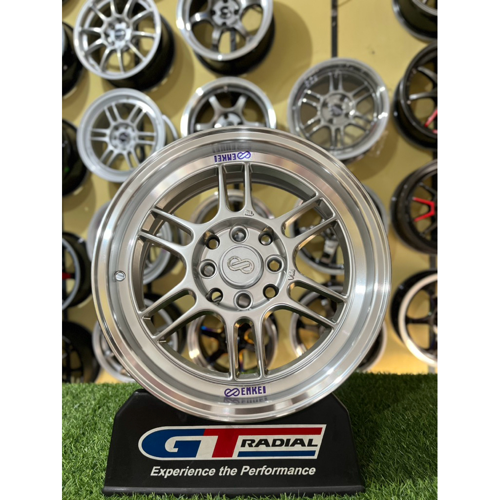 velg rpf r15 4x100/114pcd lebar6,5et40 hyper silver lip polish