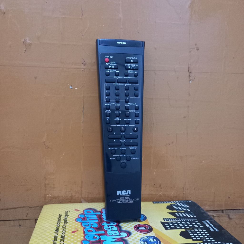 REMOTE VCD KARAOKE PLAYER RCA 3 DISC VCD 368K ORIGINAL