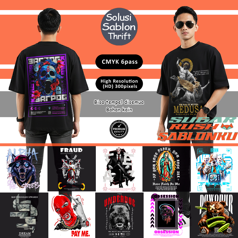 Sablon setrika stiker sablon sablon dtf sablon tempel sablon tinggal pasang sablon DTF sablon dtf SE