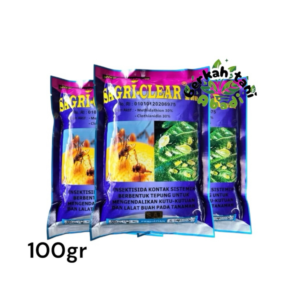 Insektisida Sagri Clear 100gr pembasmi hama pada tanaman