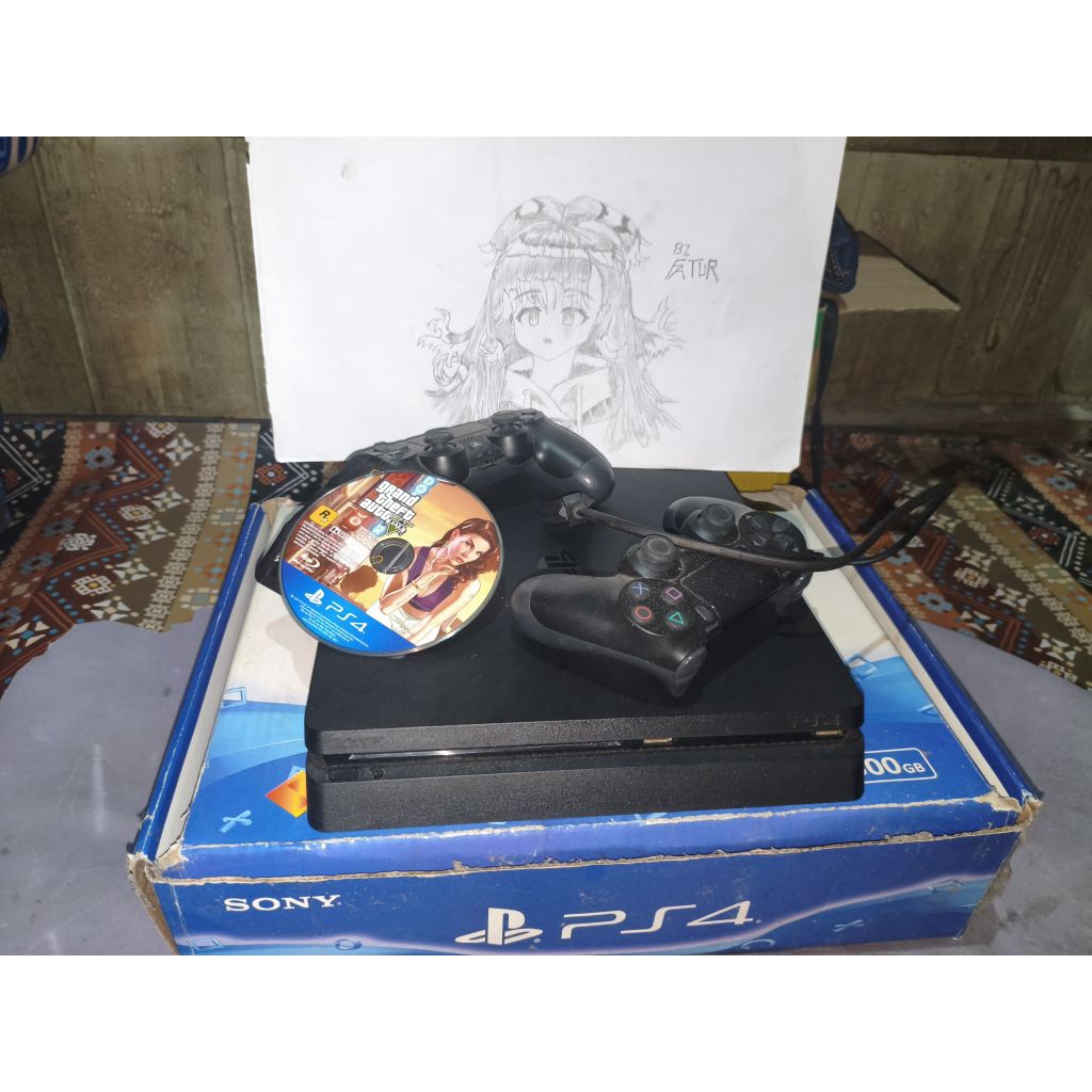 PS4 Slim 500gb, PlayStation 4,Ps4 Bekas/Second mulus