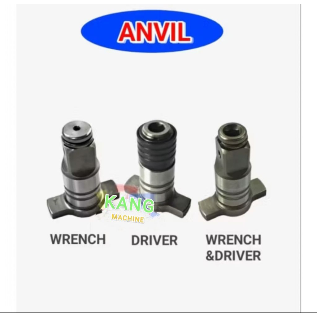 Anvil impact wrench impact driver untuk mata shock / mata obeng hex