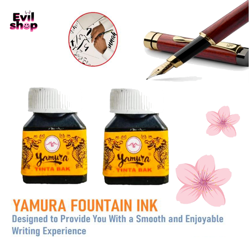 Tinta Fountain Pen Yamura Tinta Pulpen Isi Ulang Halus & Tahan Lama