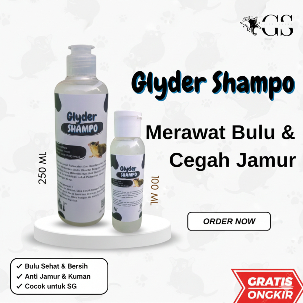 SHAMPO SUGAR GLIDER ANTI JAMUR / GLYDER SHAMPO HEWAN PELIHARAAN