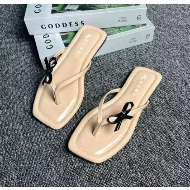 wdn - Sandal Wanita Livina Teplek Platform Anti Licin