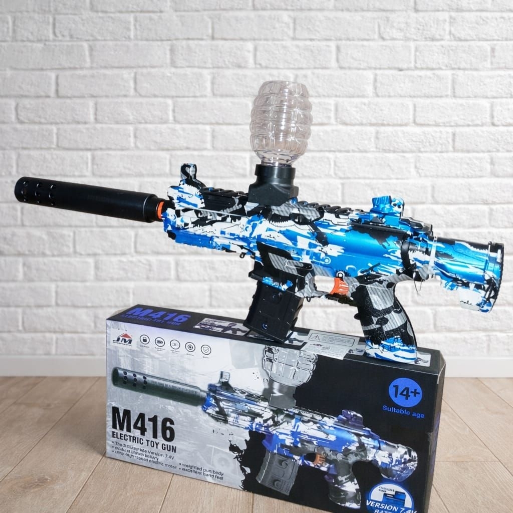 Promo Mainan Gel Blaster M416 / 7,4 Volt Baterai Tanam