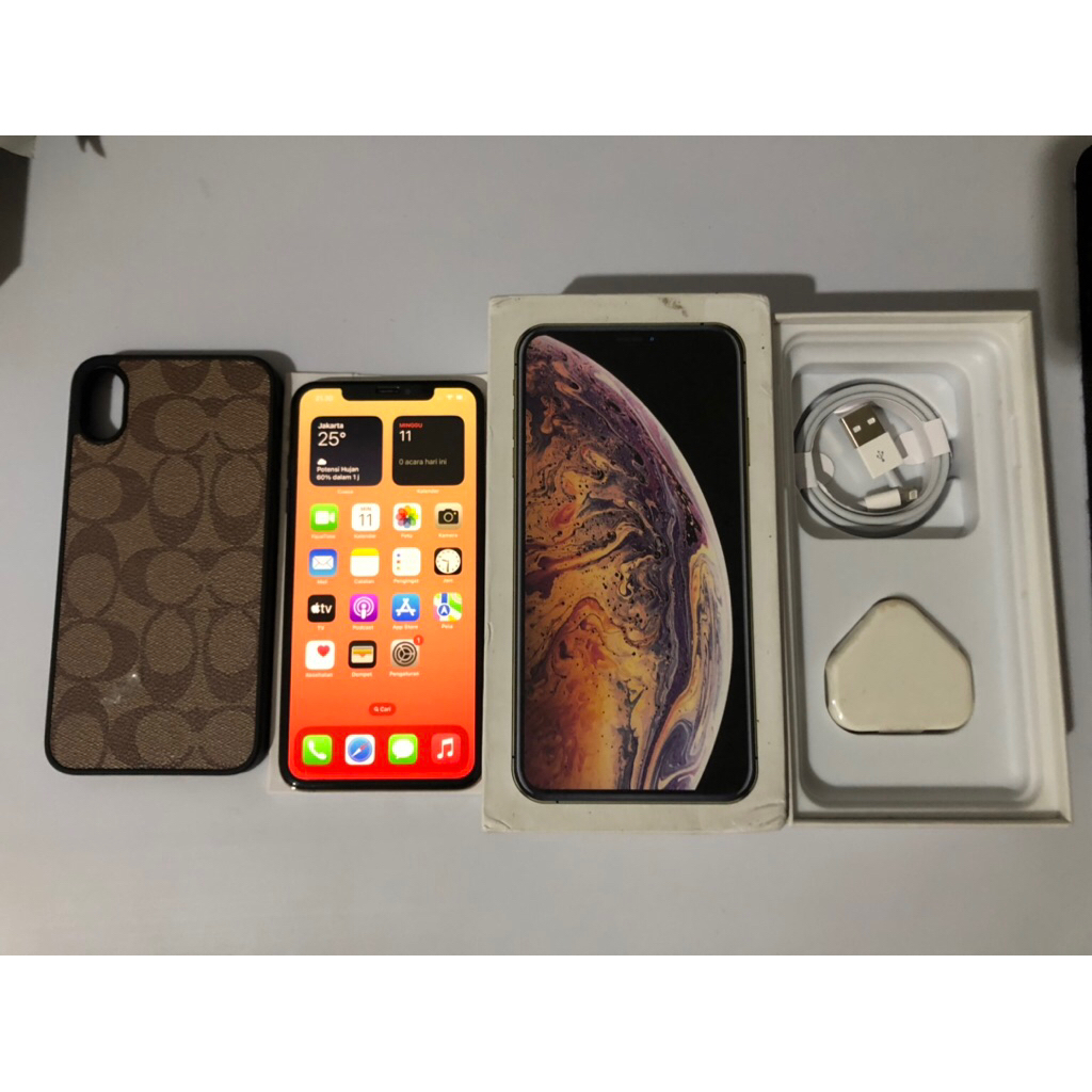 iphone XS Max 256GB resmi beacukai bea cukai BC mulus fullset