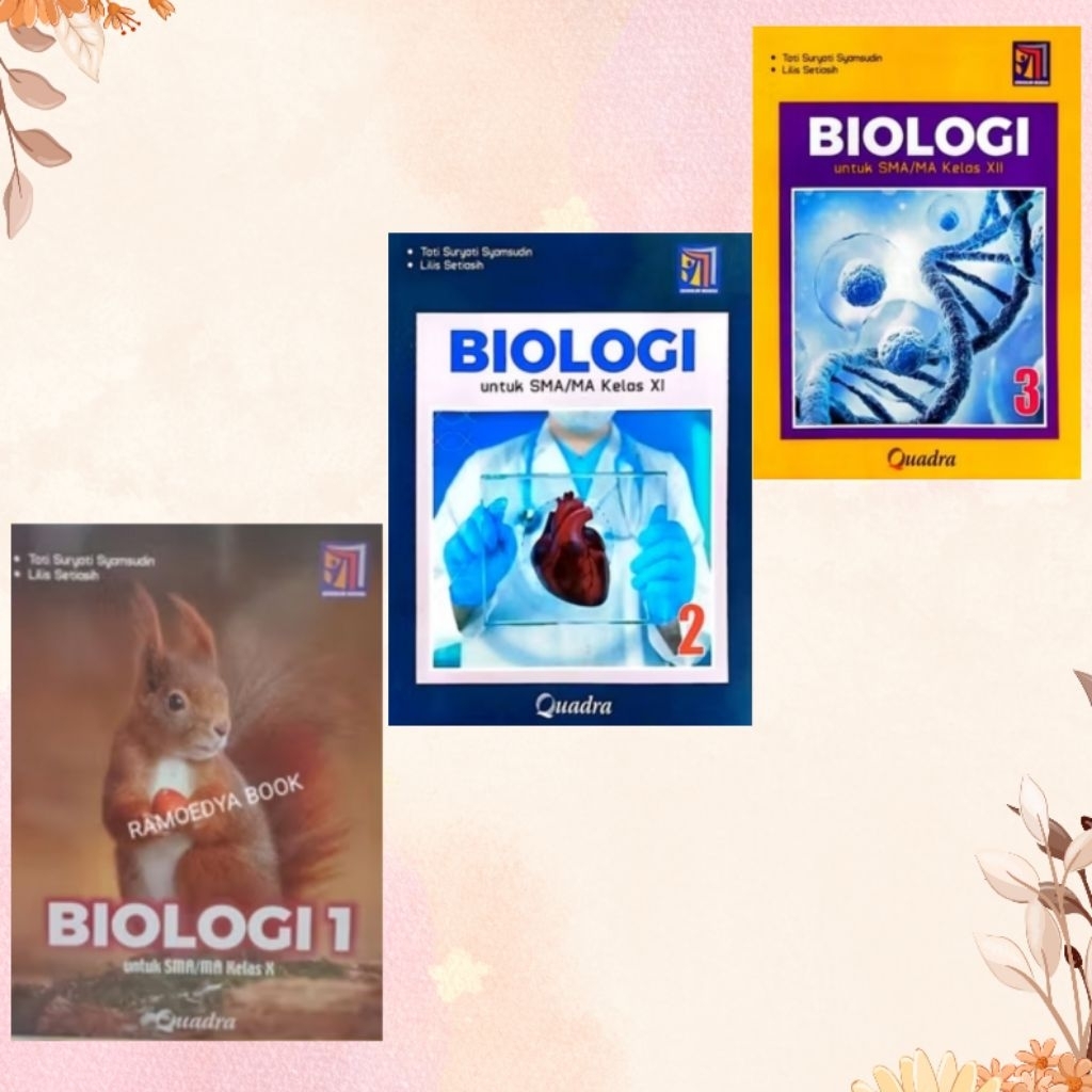 Buku BIOLOGI SMA/MA kelas 10,11,12 Kurikulum Merdeka Quadra