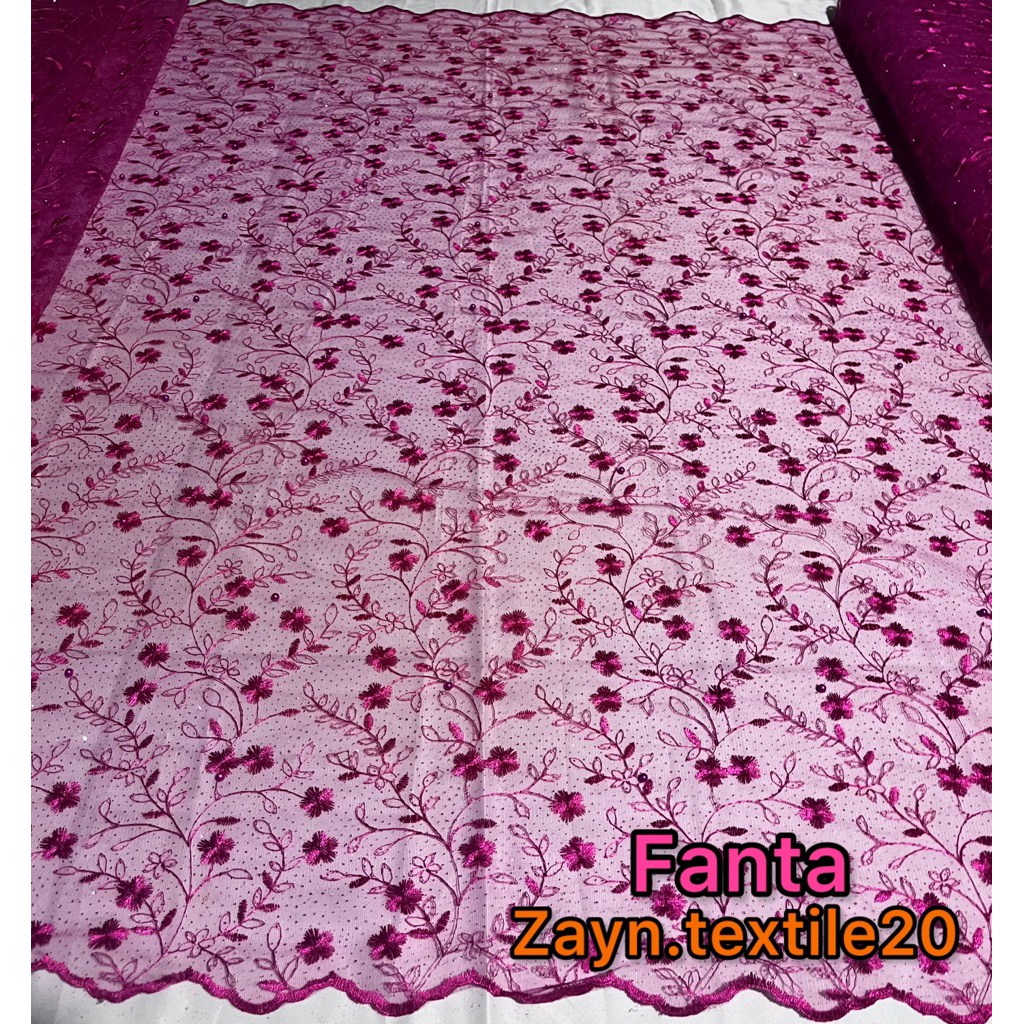 Termurah Kain Tile Akar Mutiara / Tile Mutiara Glitter / Harga Setengah Meter