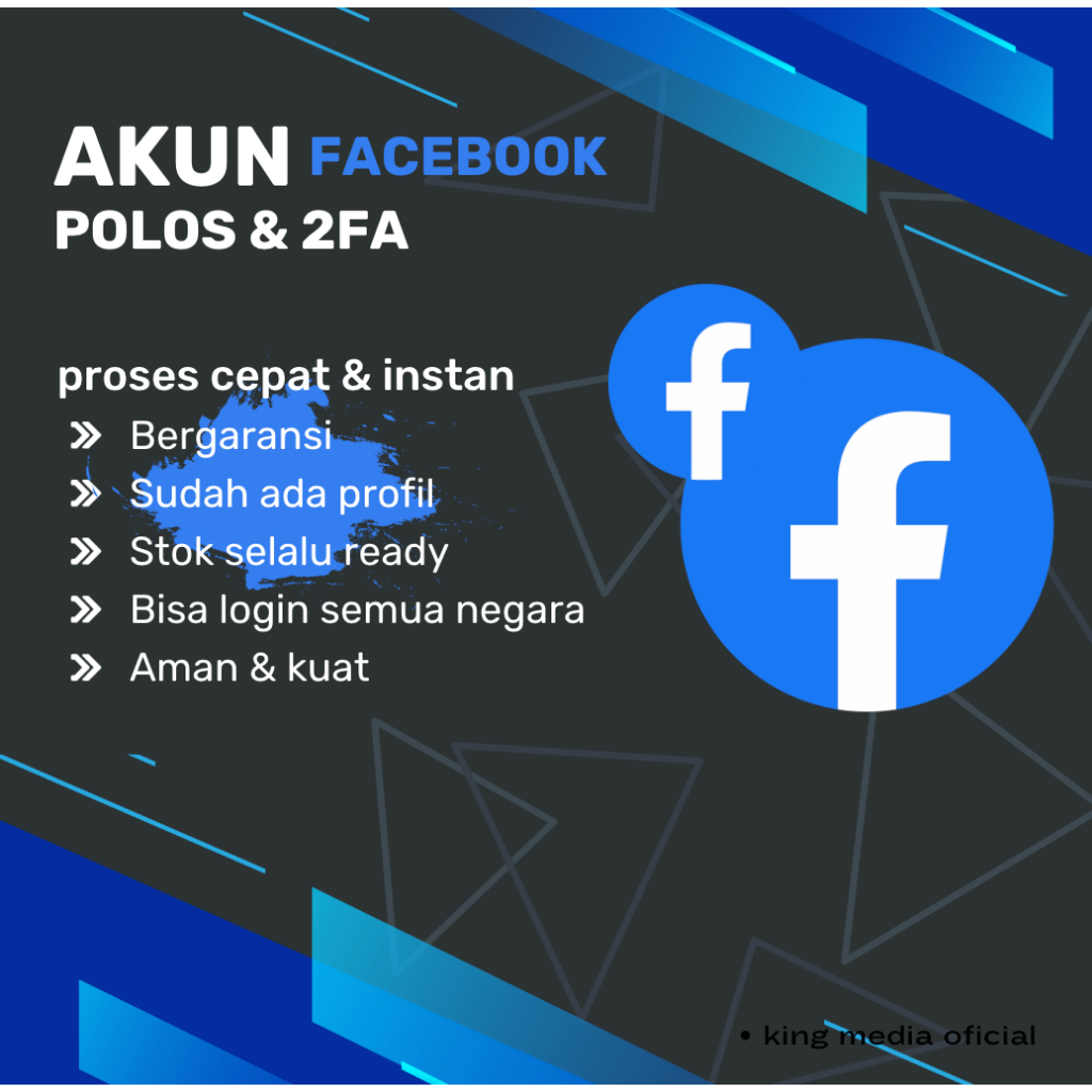 Akun fb 2fa Aktif & Tua kuat | Bergaransi akun facebook kuat akun fb ads | akun facebook marketpleac