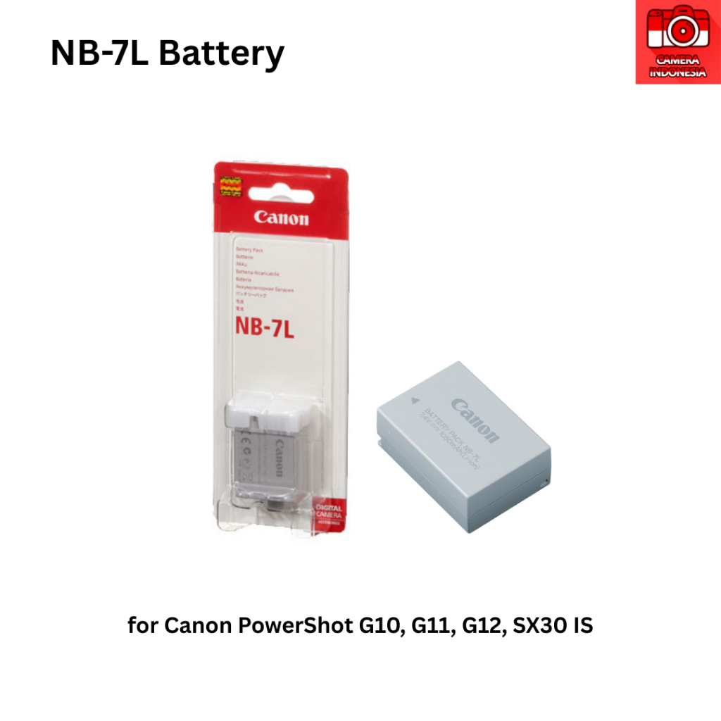 Baterai NB-7L Kamera Powershot G10, G11, G12, SX30 IS Canon