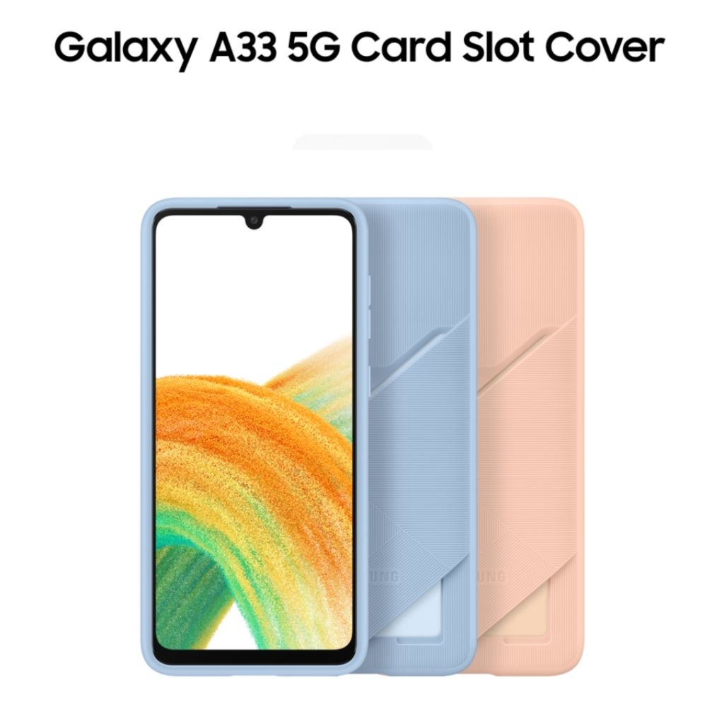 Samsung Galaxy A33 Original Case Card Slot Cover Casing Kartu Silicone
