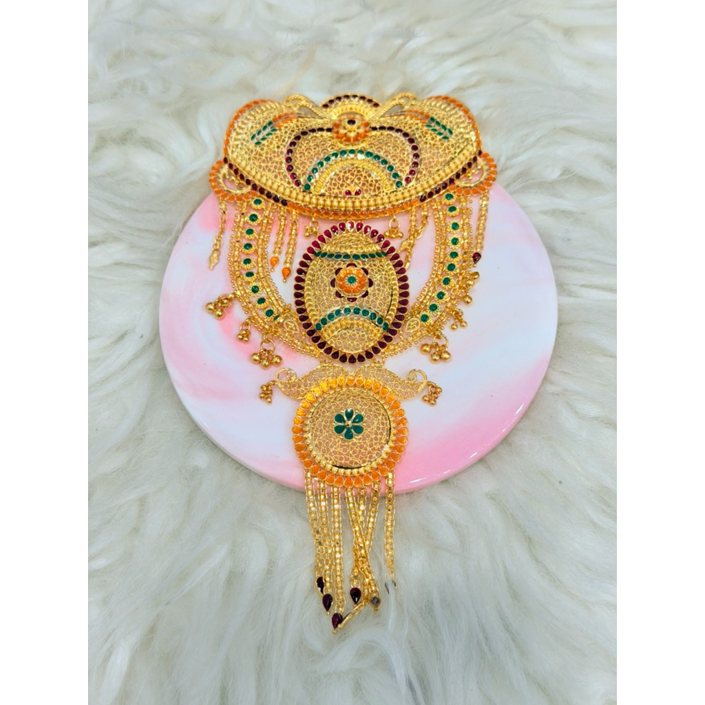 liontin bros bross kerawang motif dubai jumbo mewah elegant emas asli kadar 700