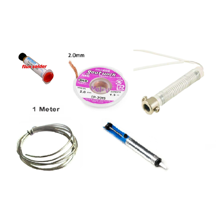Peralatan Solder Flux Wick Timah Tinol Elemen Pemanas Solder Sedotan Timah