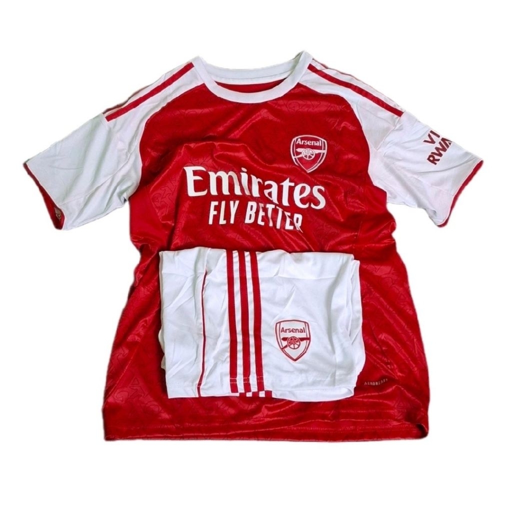 Stelan Setelan Jersey Kaos Baju Sepak Bola Arsenal Young Gun Gunners Home Away 3rd Third Merah Fulls