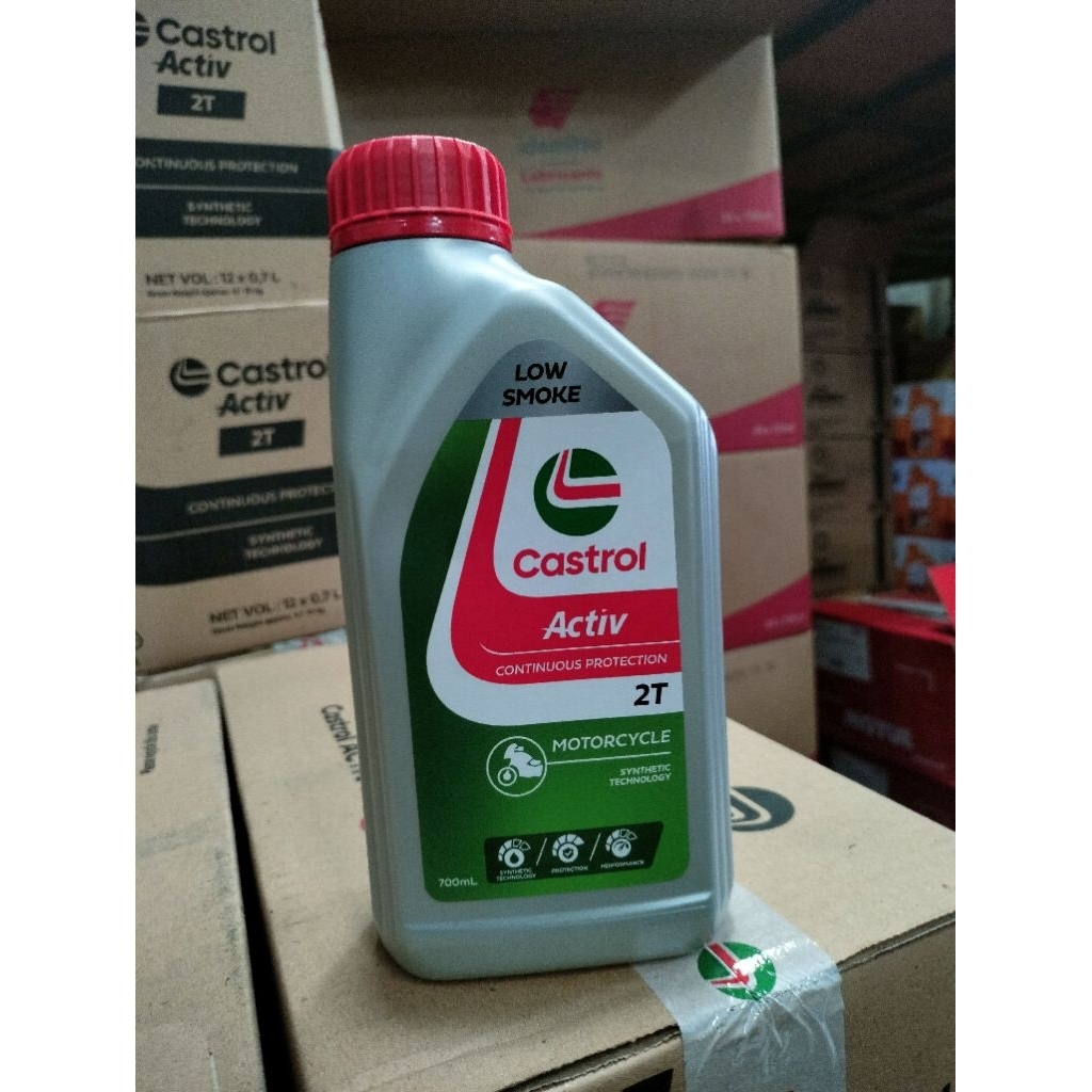 OLI SAMPING CASTROL 2T 700ML LOW SMOKE ASLI