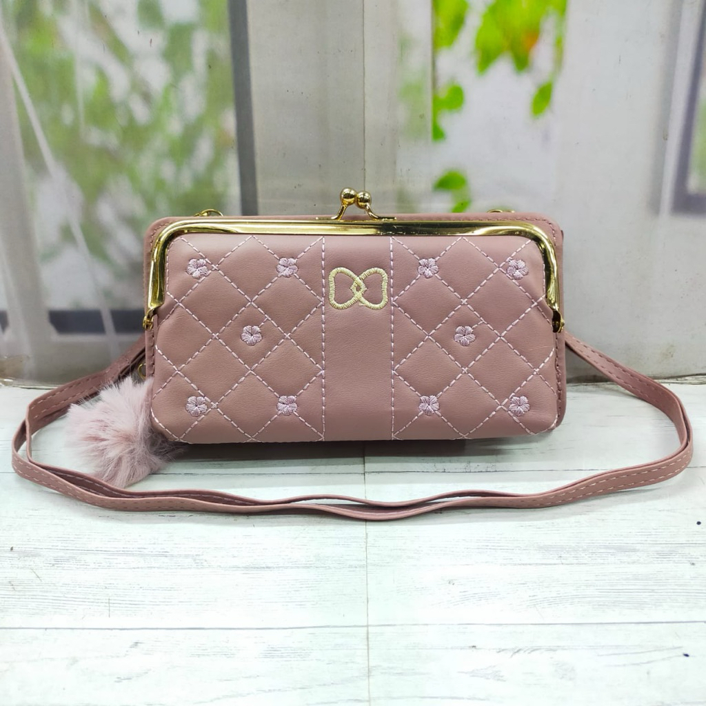 TAS SELEMPANG WANITA TEBAL HP RESLETING BEHEL