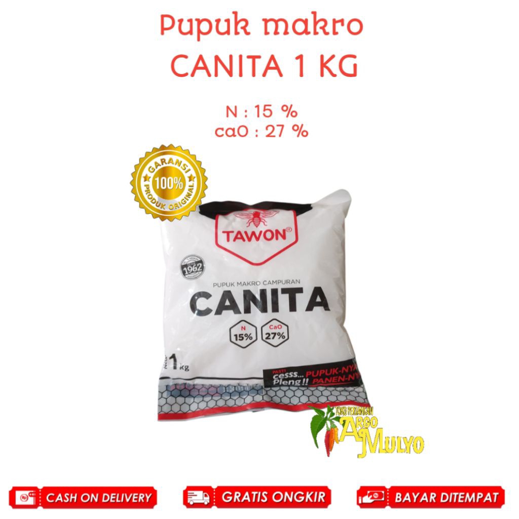 Pupuk Canita Kalsium Nitrat Cap Tawon 1kg