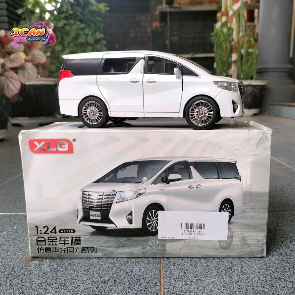 Diecast Toyota Alphard  XLG Putih 1:24 Rare