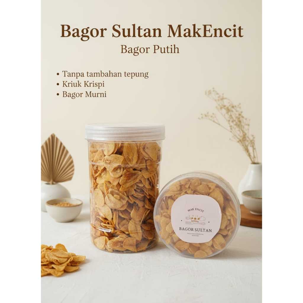 BAGOR SULTAN MAK ENCIT BAWANG GORENG PUTIH RENYAH 100% BAWANG ASLI BAWANG GORENG MURNI BAGOR BAWANG 