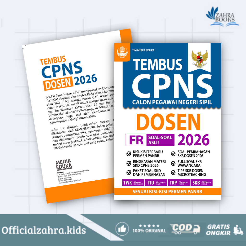 BUKU Tembus Tes CPNS Dosen 2026 - Media Eduka