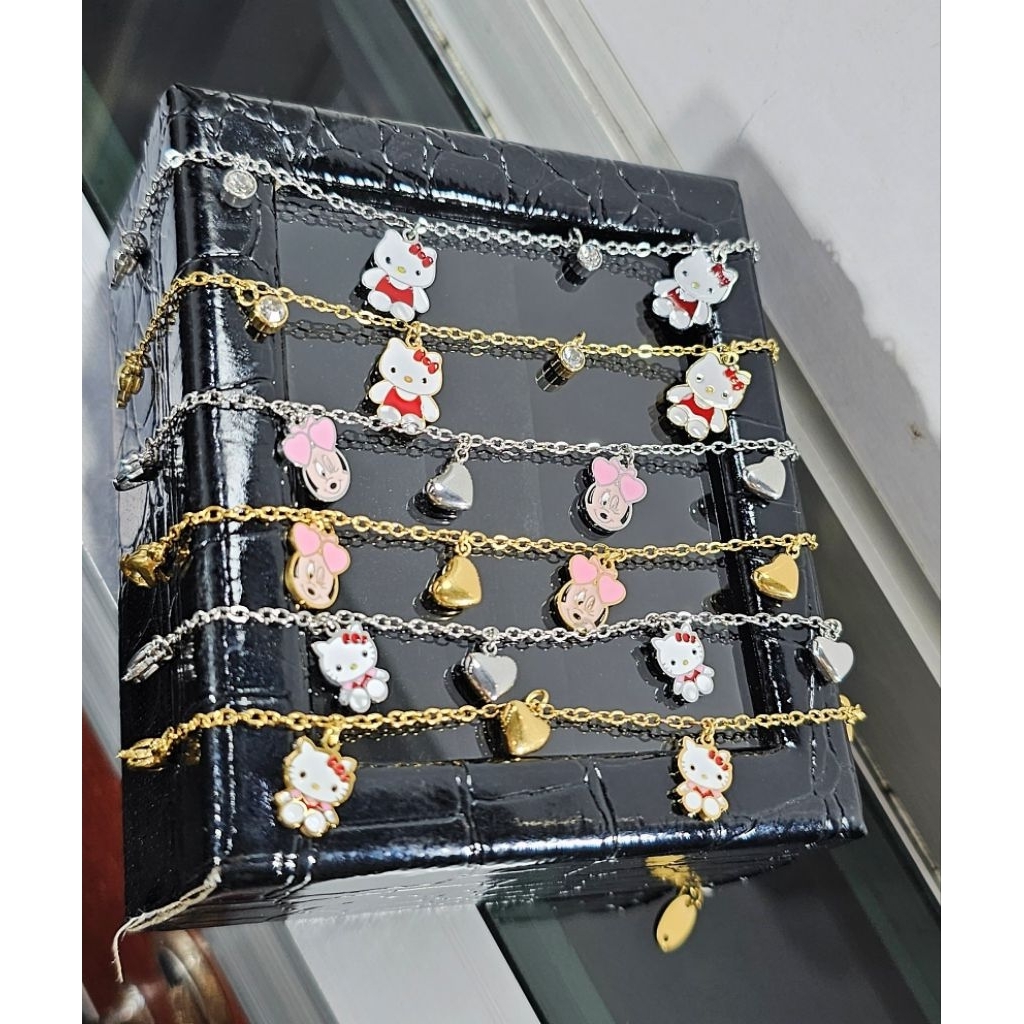 gelang anak titanium , gelang anak rumbai , gelang karakter