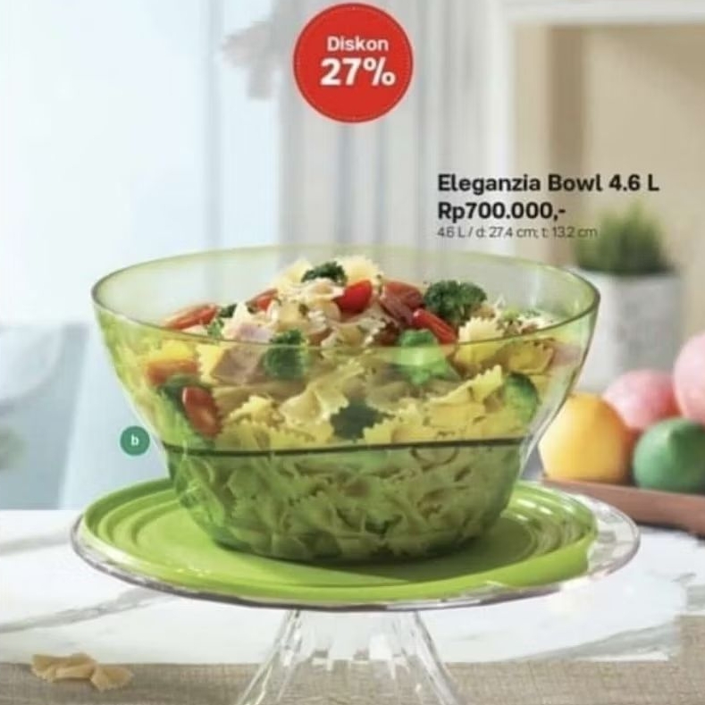 Bowl Eleganzia 4,6L Ori Tupperware