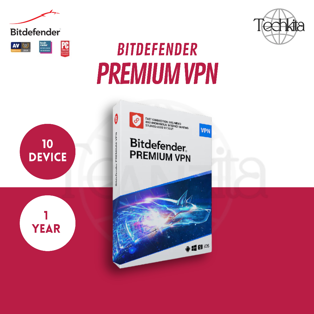 Antivirus Bitdefender Premium VPN 10 Devices 1 Year | ORIGINAL LICENSE | No Sharing | BRAND NEW