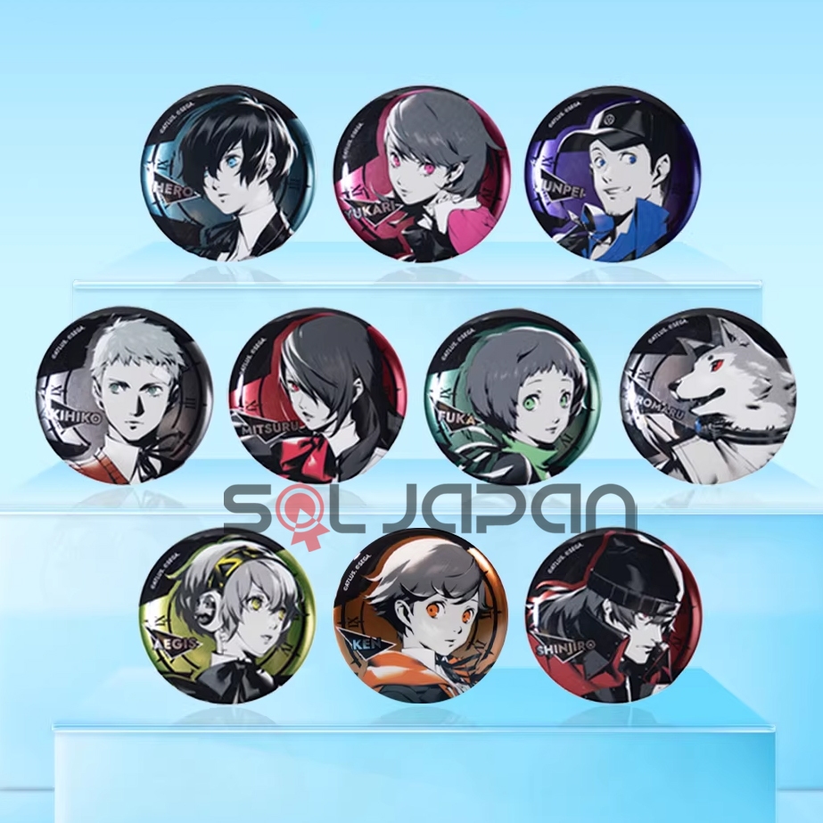 Persona 3 Reload P3R Badge Yukari Junpei Akihiko Mitsuru Fuuka Koromaru Aigis Ken Shinjirou