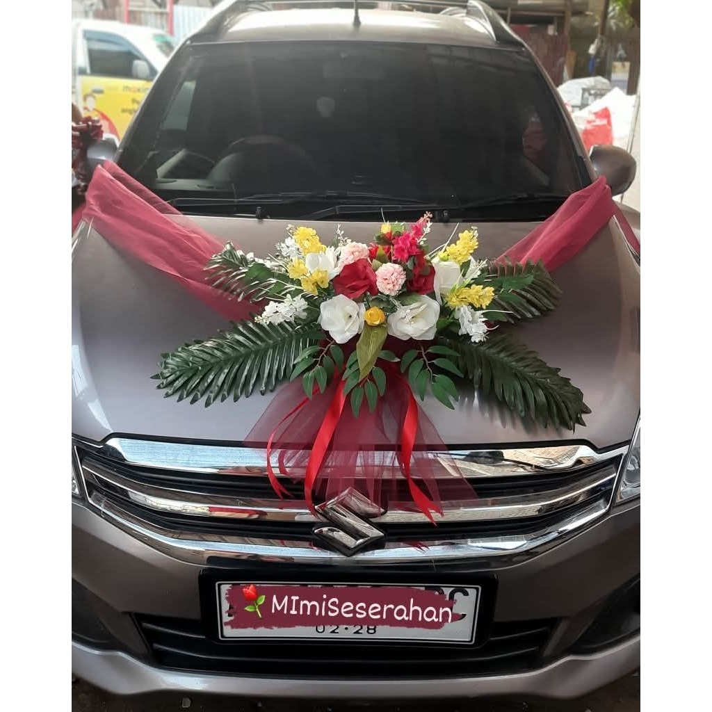 Bunga Hias Mobil Pengantin/Dekorasi Mobil Pengantin
