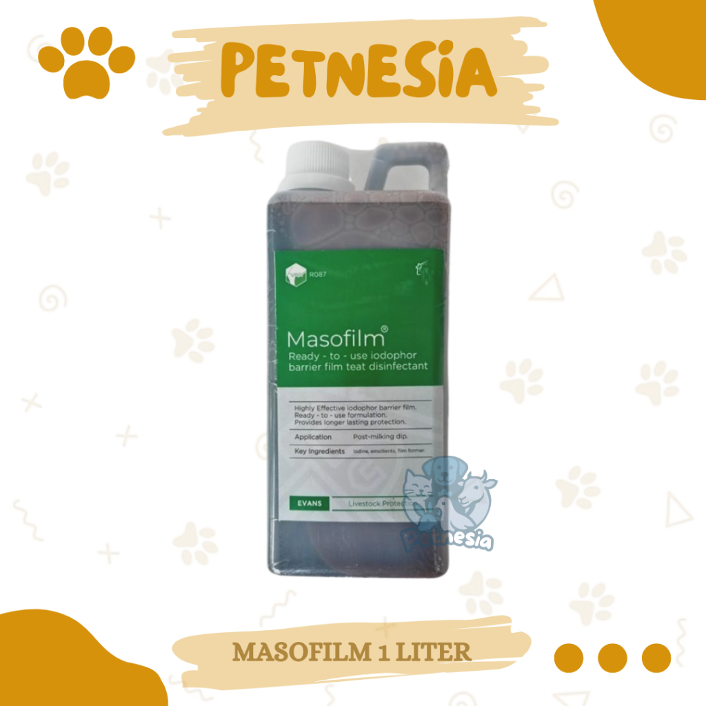 MASOFILM 1 LITER - Obat Celup Dipping Ambing Puting Sapi Kambing Perah