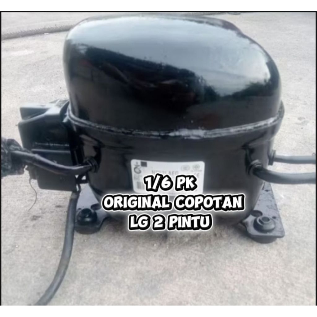 kompresor kulkas 1/6pk original cabutan LG 2 pintu